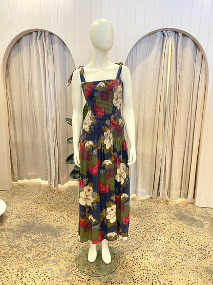 Sir The Label Francesca Shirred Maxi Dress - Size 0 (8)