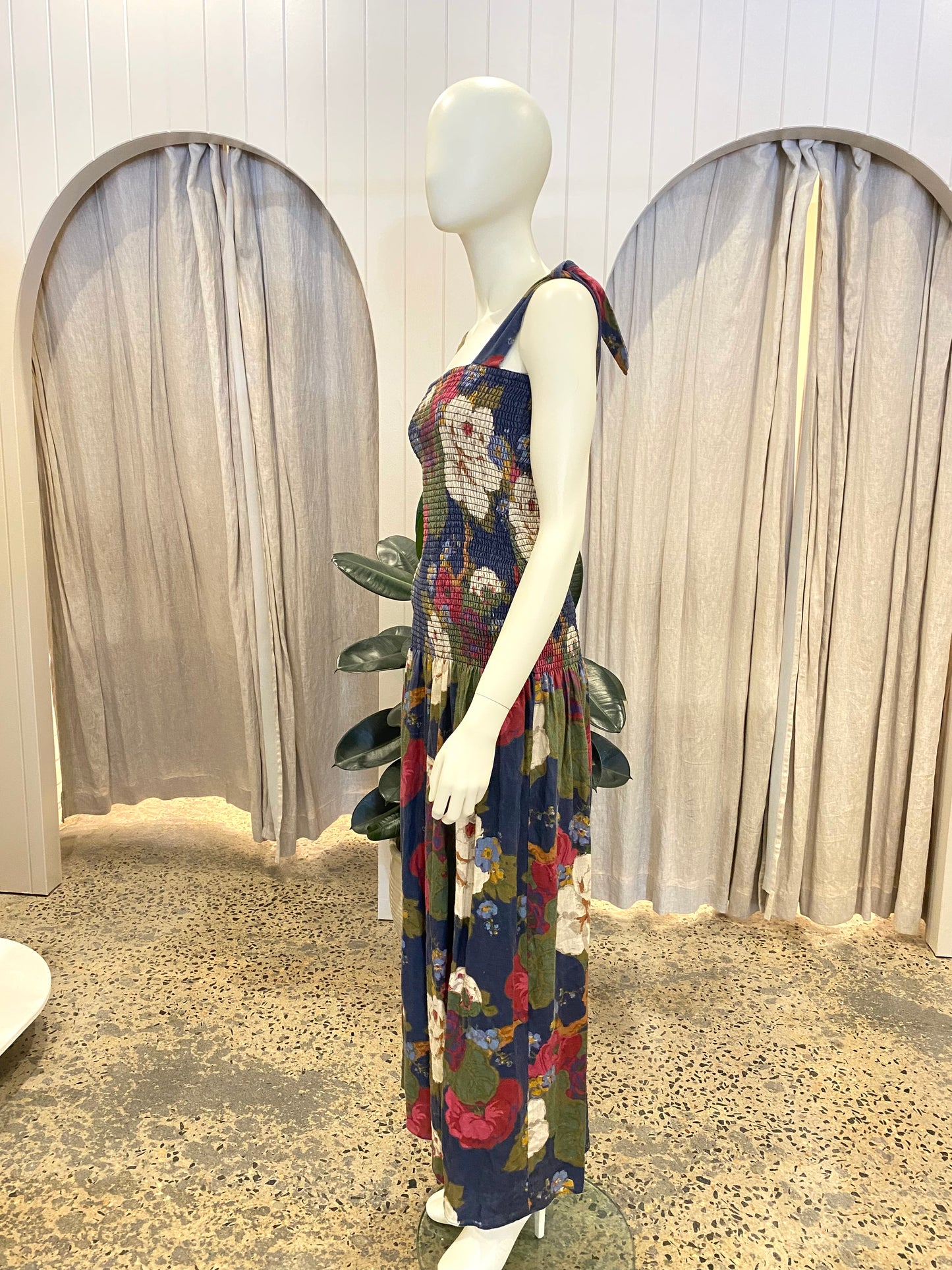 Sir The Label Francesca Shirred Maxi Dress - Size 0 (8)