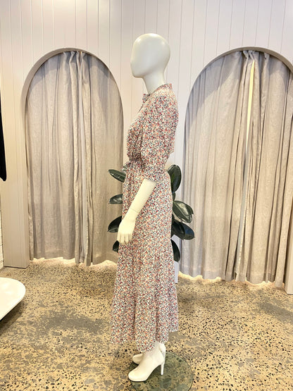 Morrison Floral Print Midi Dress - Size 4