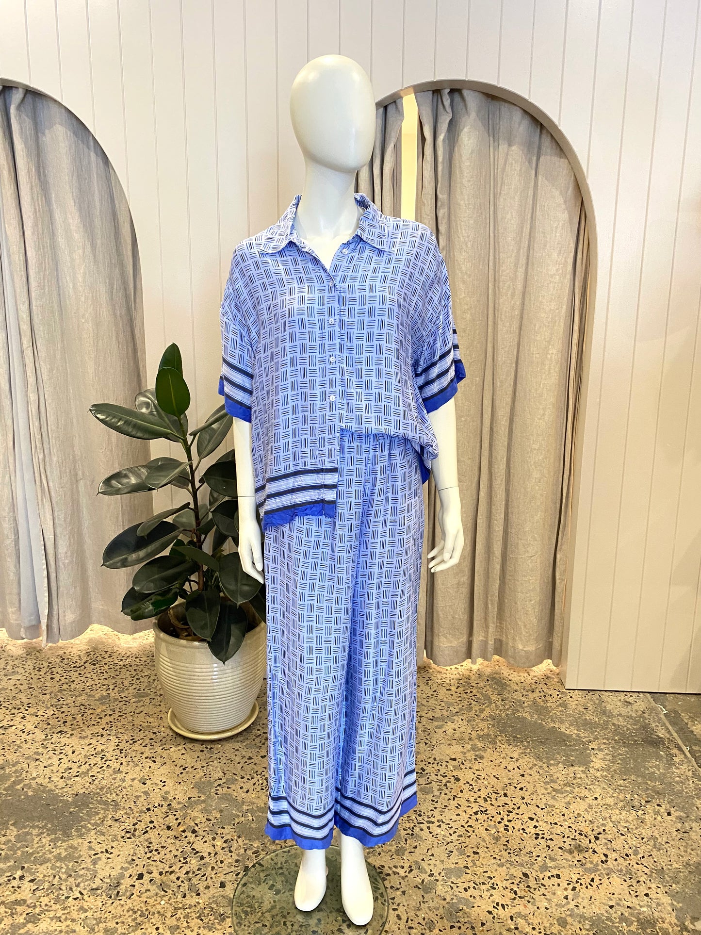 Country Road Co-Ord Set in Blue - Size 8