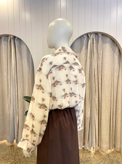 Kinga Csilla Desmond Cotton Shirt - Size 8