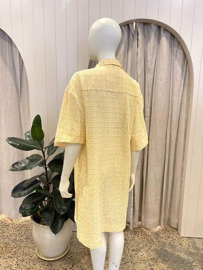 Second Female Yellow Midi Dress - Size M