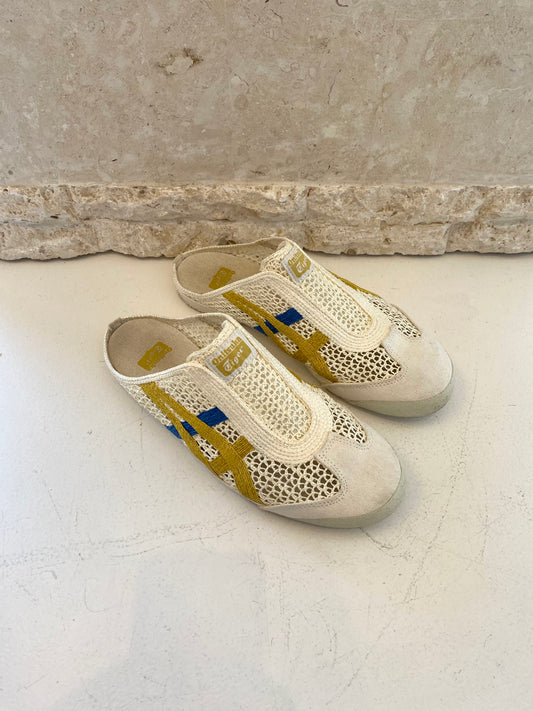Onitsuka Tiger Mexico Sabot Cream Mules - Size 7