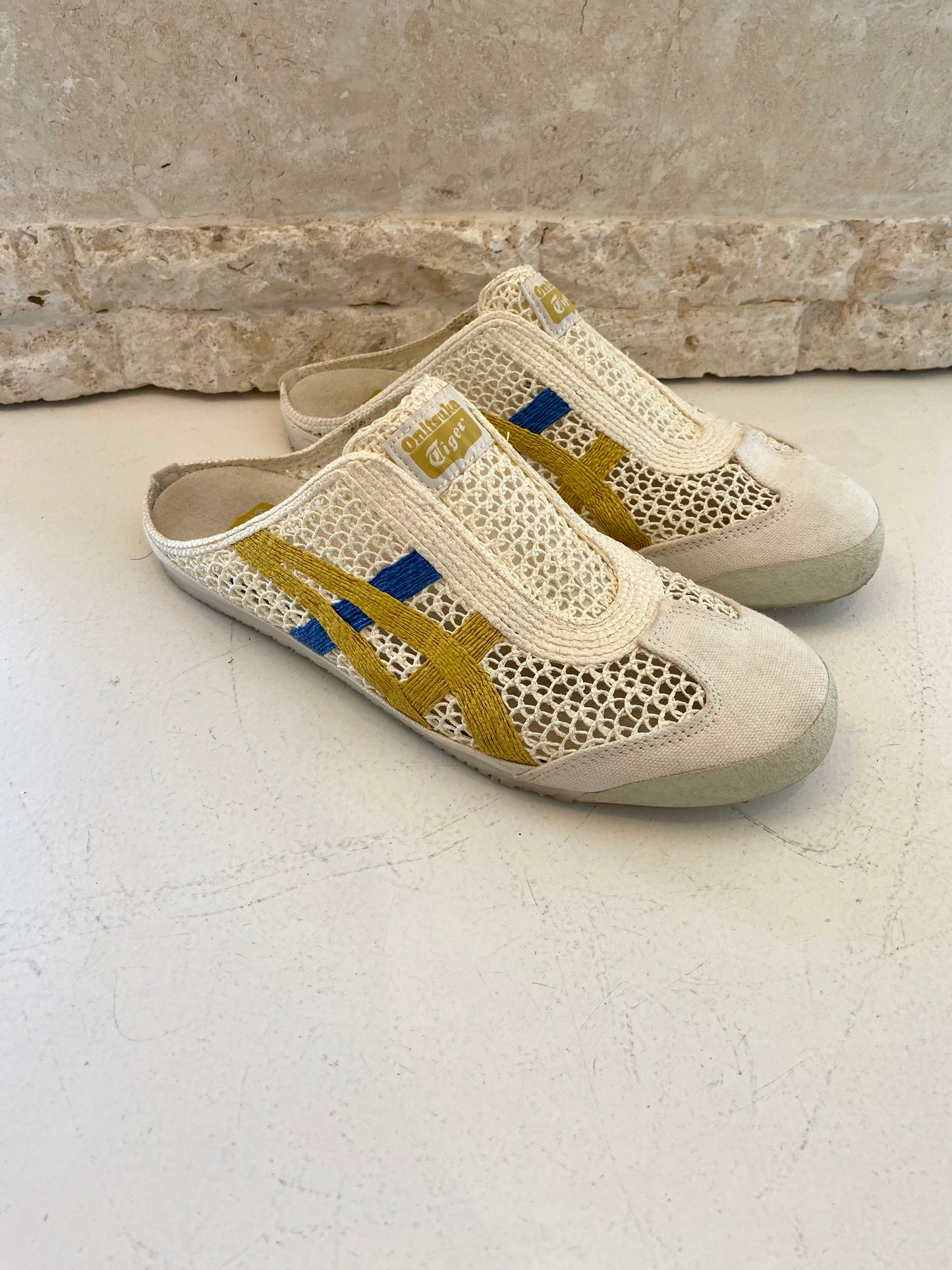 Onitsuka Tiger Mexico Sabot Cream Mules - Size 7