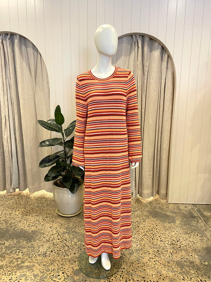 Steele Sunrise Stripe Maxi Dress - Size XL