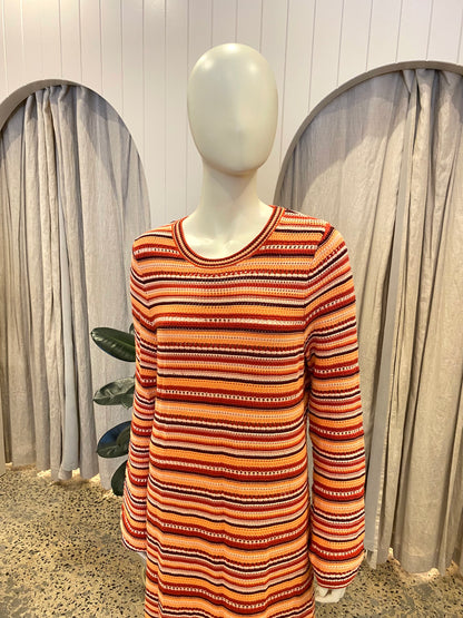 Steele Sunrise Stripe Maxi Dress - Size XL