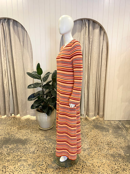 Steele Sunrise Stripe Maxi Dress - Size XL