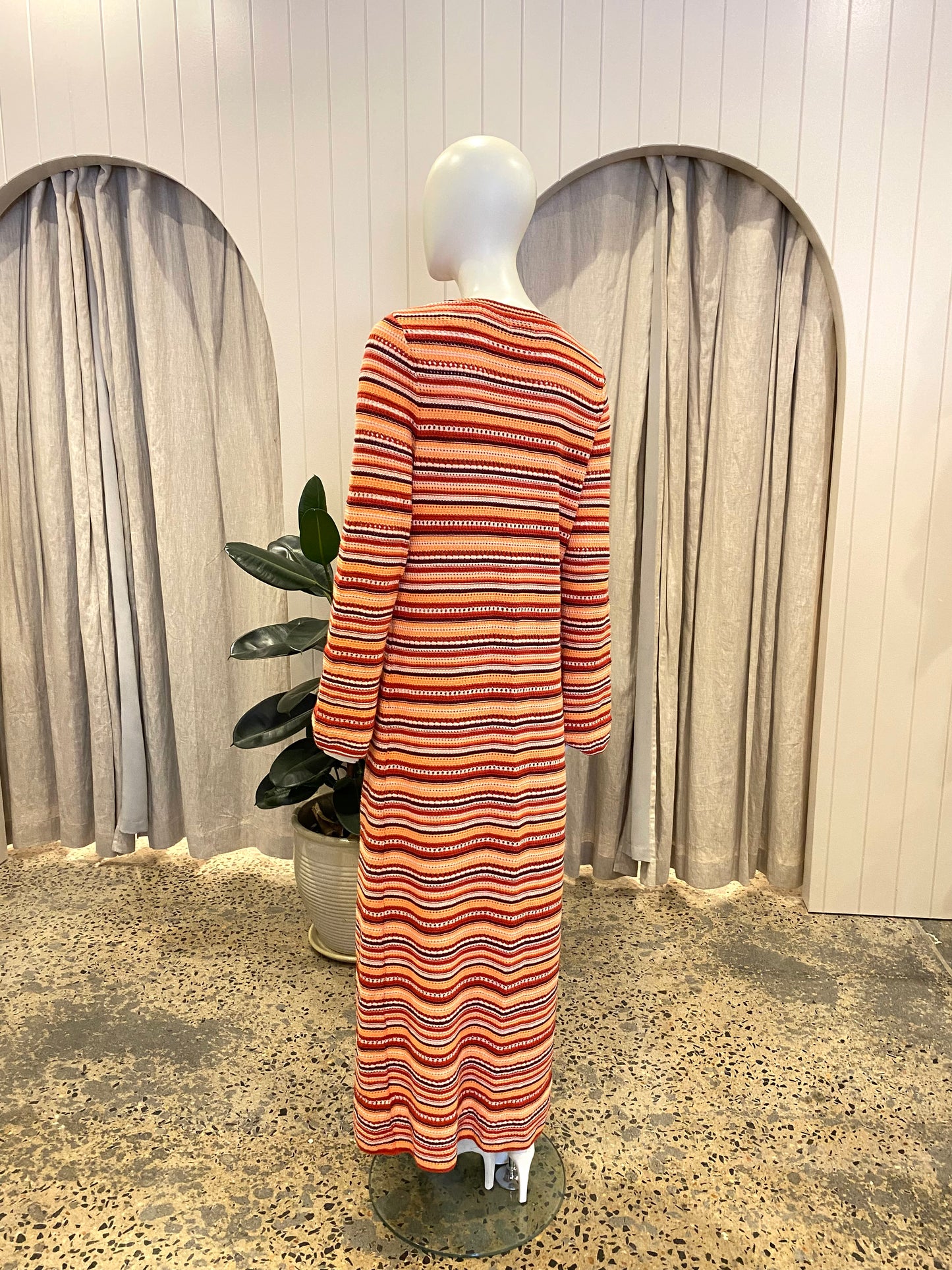 Steele Sunrise Stripe Maxi Dress - Size XL