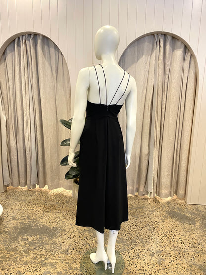 Sheike Black Cut Out Jumpsuit - Size 8