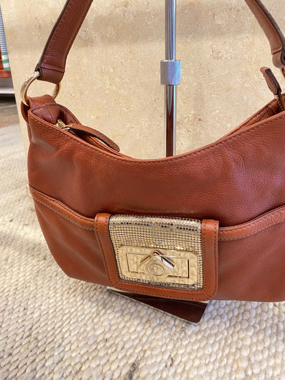 Oroton Vintage Shoulder Bag in Brown