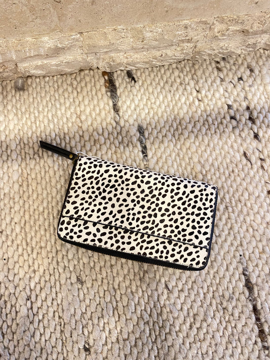 Status Anxiety Delilah Wallet in Snow Cheetah