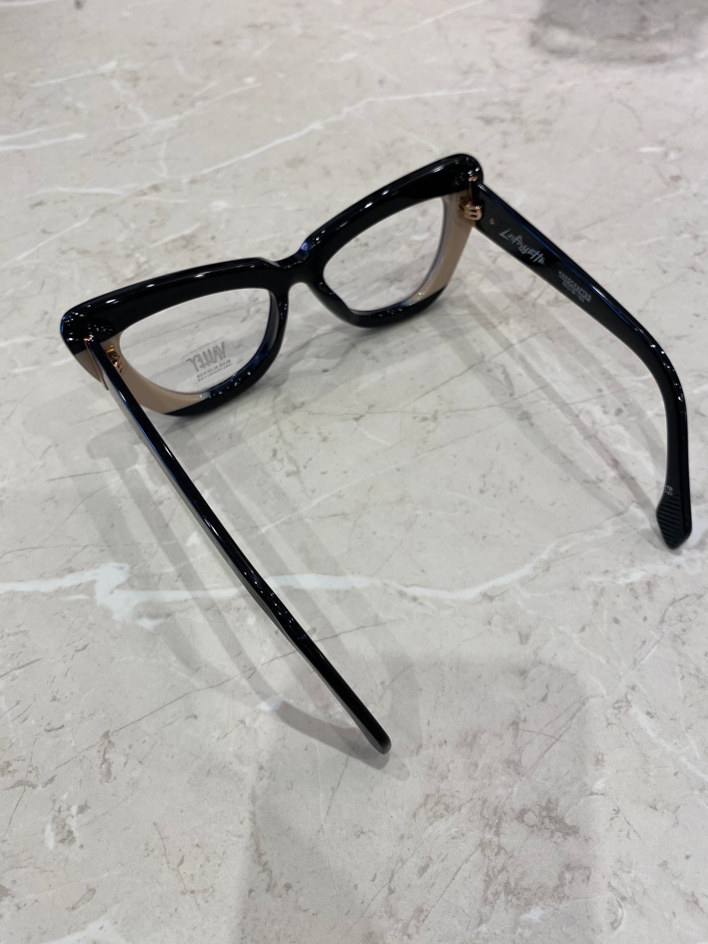 Valley Eyewear Black and Nude Lafayette Sunglasses