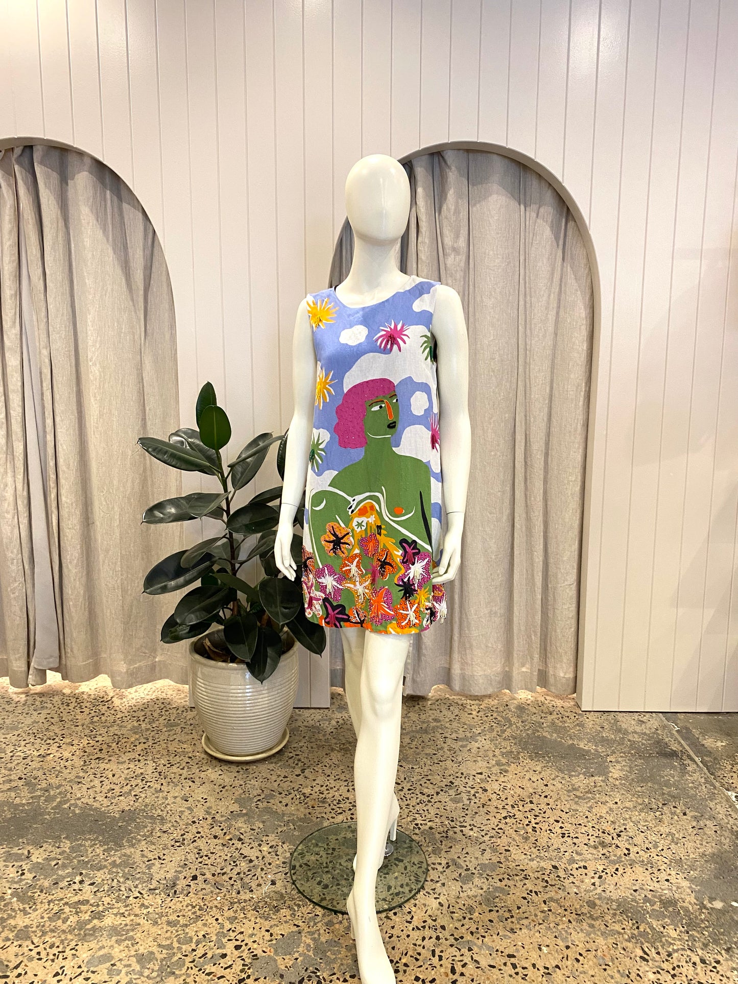 Gorman Shift Embellished Dress - Size 10