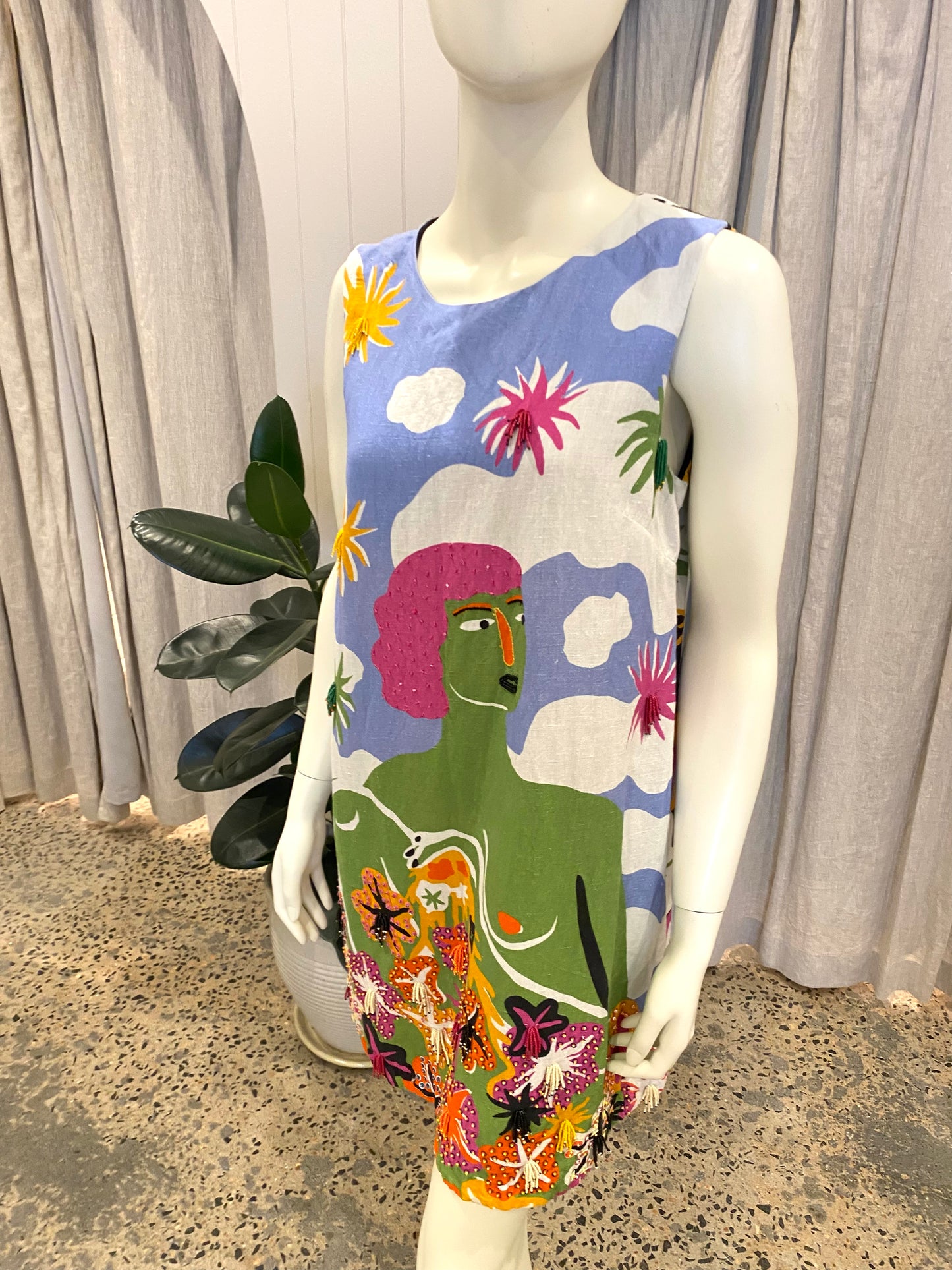 Gorman Shift Embellished Dress - Size 10