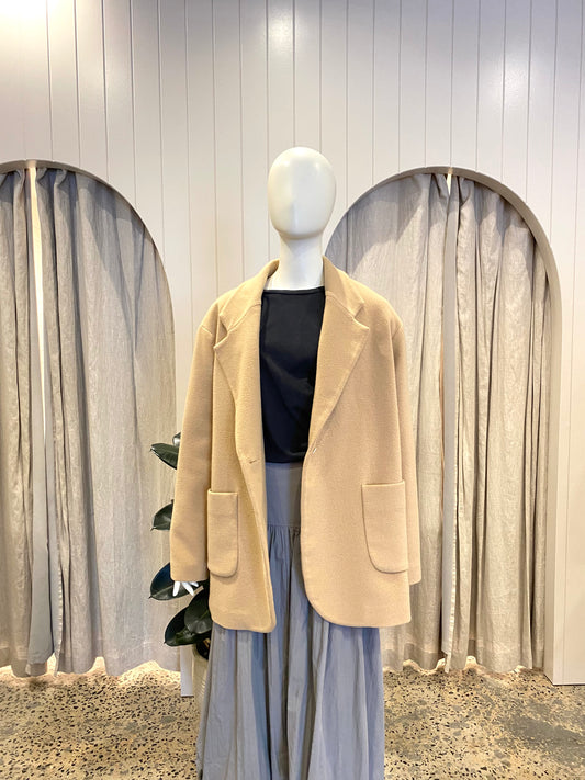 Viktoria and Woods Camel Wool Blend Superstition Jacket - Size 3 (12)