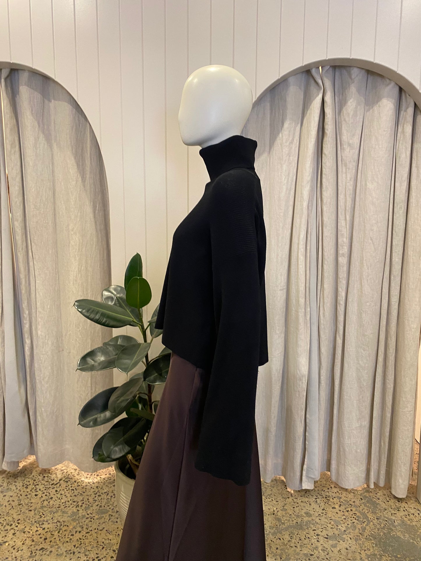 Scanlan Theodore Ribbed Kint Rollneck Jumper - Size Small (10)