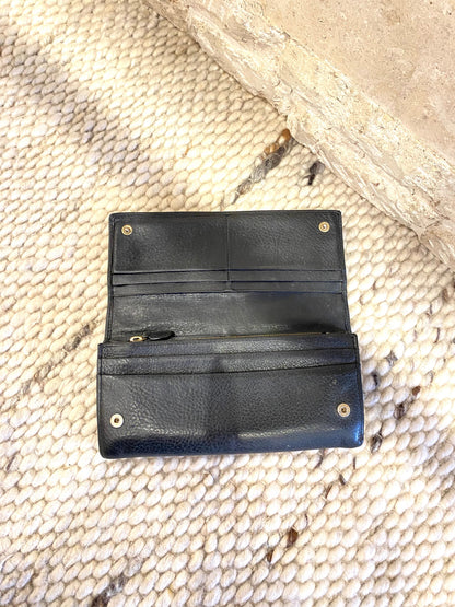 Mulberry Black Continental Leather Wallet