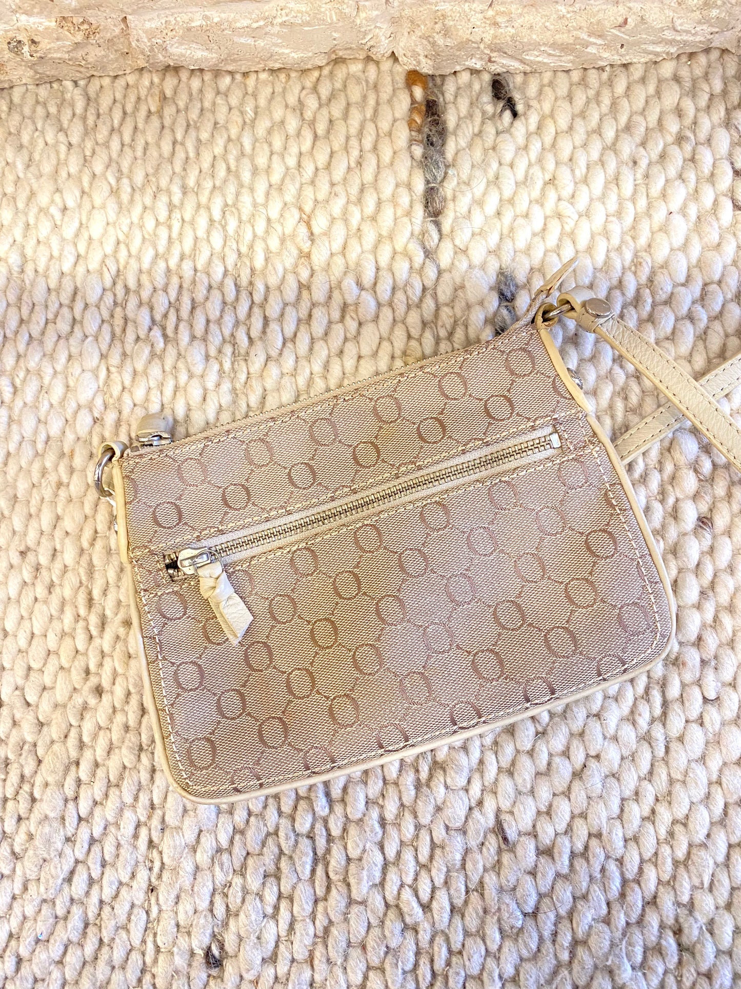 Oroton Monogrammed Crossbody Bag - Vintage