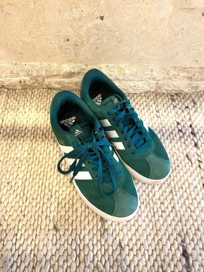 Adidas Collegiate Green VL Court 3.0 Sneakers - Size 7