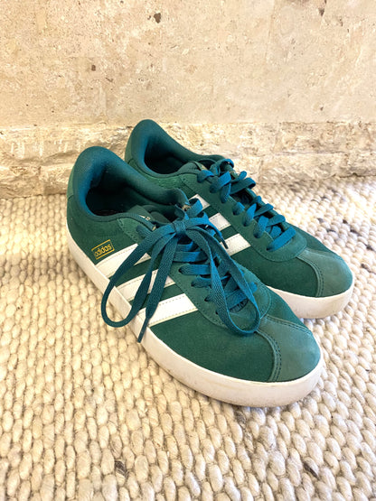 Adidas Collegiate Green VL Court 3.0 Sneakers - Size 7
