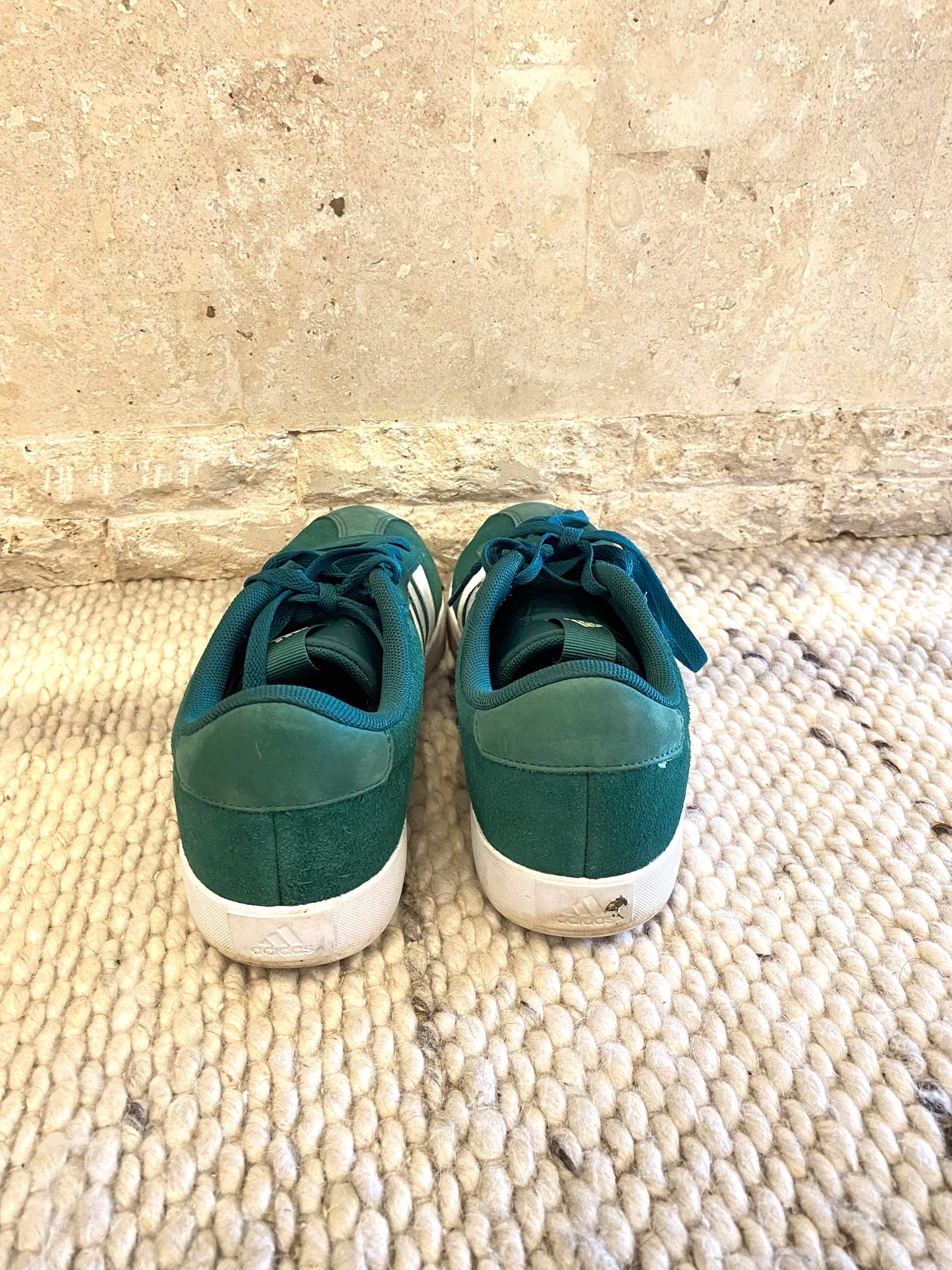 Adidas Collegiate Green VL Court 3.0 Sneakers - Size 7