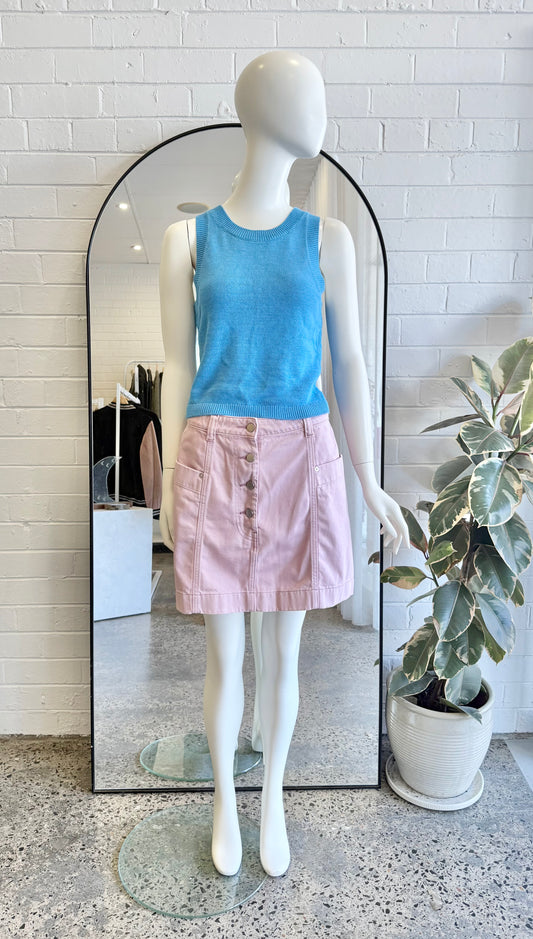 Country Road Denim Mini Skirt in Musk - Size 10