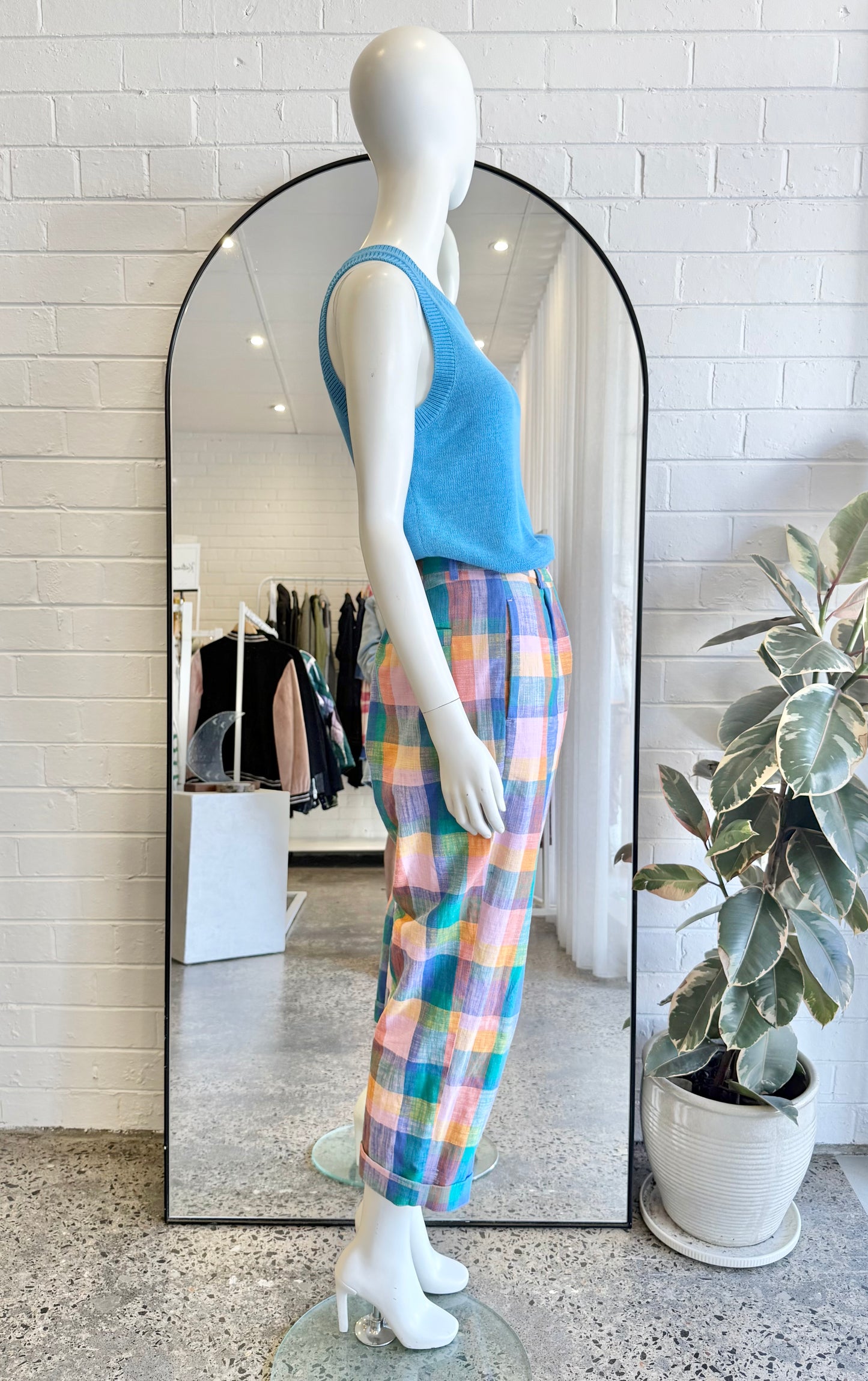 Gorman Multicolour Marley Check Pants - Size 12