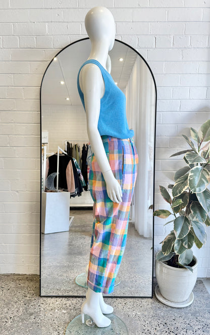 Gorman Multicolour Marley Check Pants - Size 12