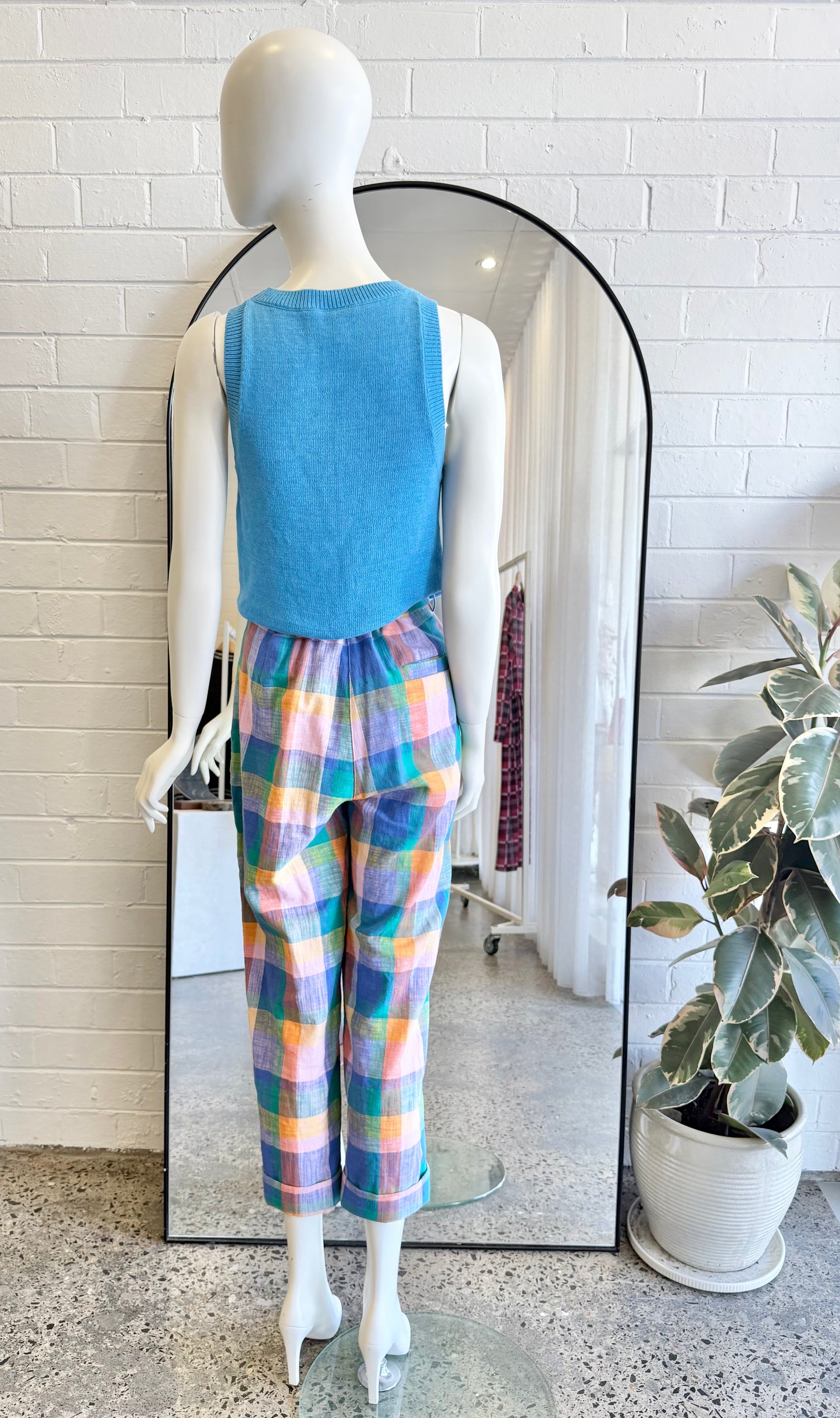 Gorman Multicolour Marley Check Pants - Size 12
