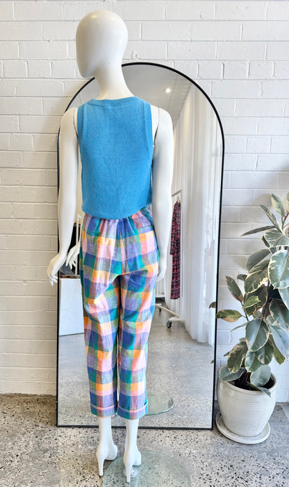 Gorman Multicolour Marley Check Pants - Size 12