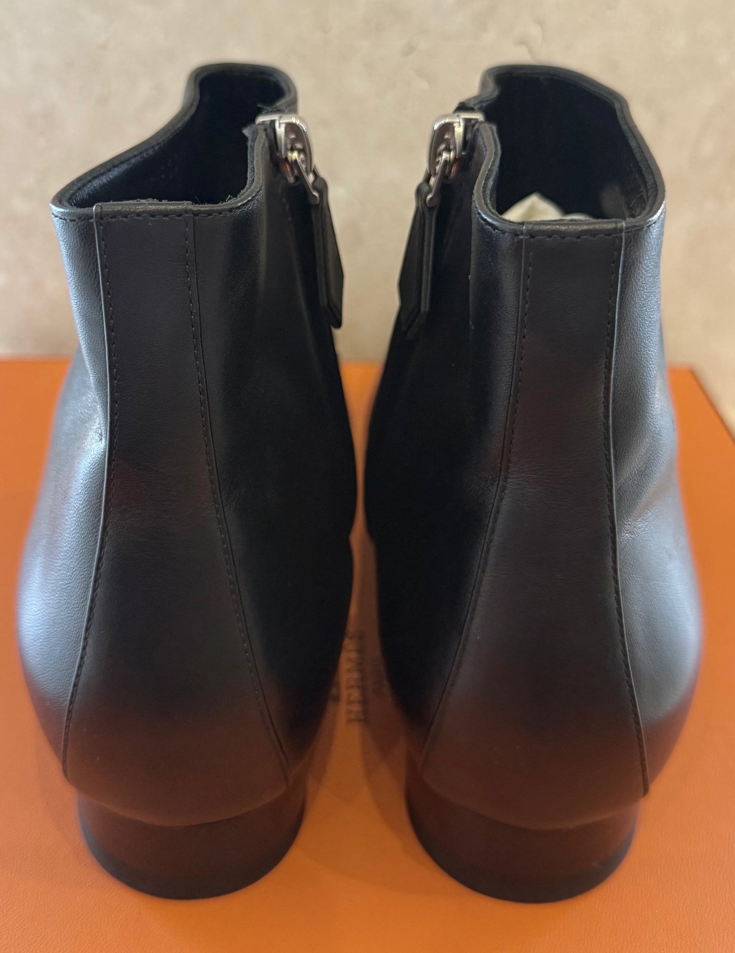 Hermès 'Verlaine' Ankle Boots in Black - Size 39
