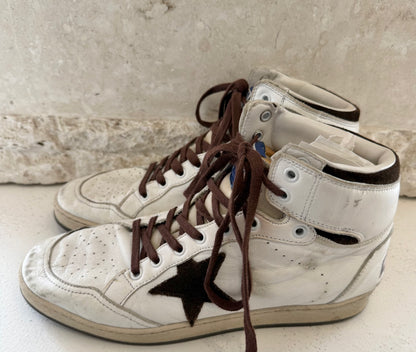 Golden Goose White Sky Star Sneakers - Size 42