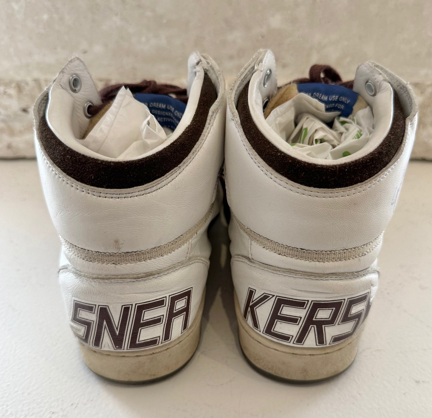 Golden Goose White Sky Star Sneakers - Size 42