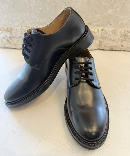 RM Williams Black Lawley Leather Lace Up Loafers BNWT - Size 7 (small fit)