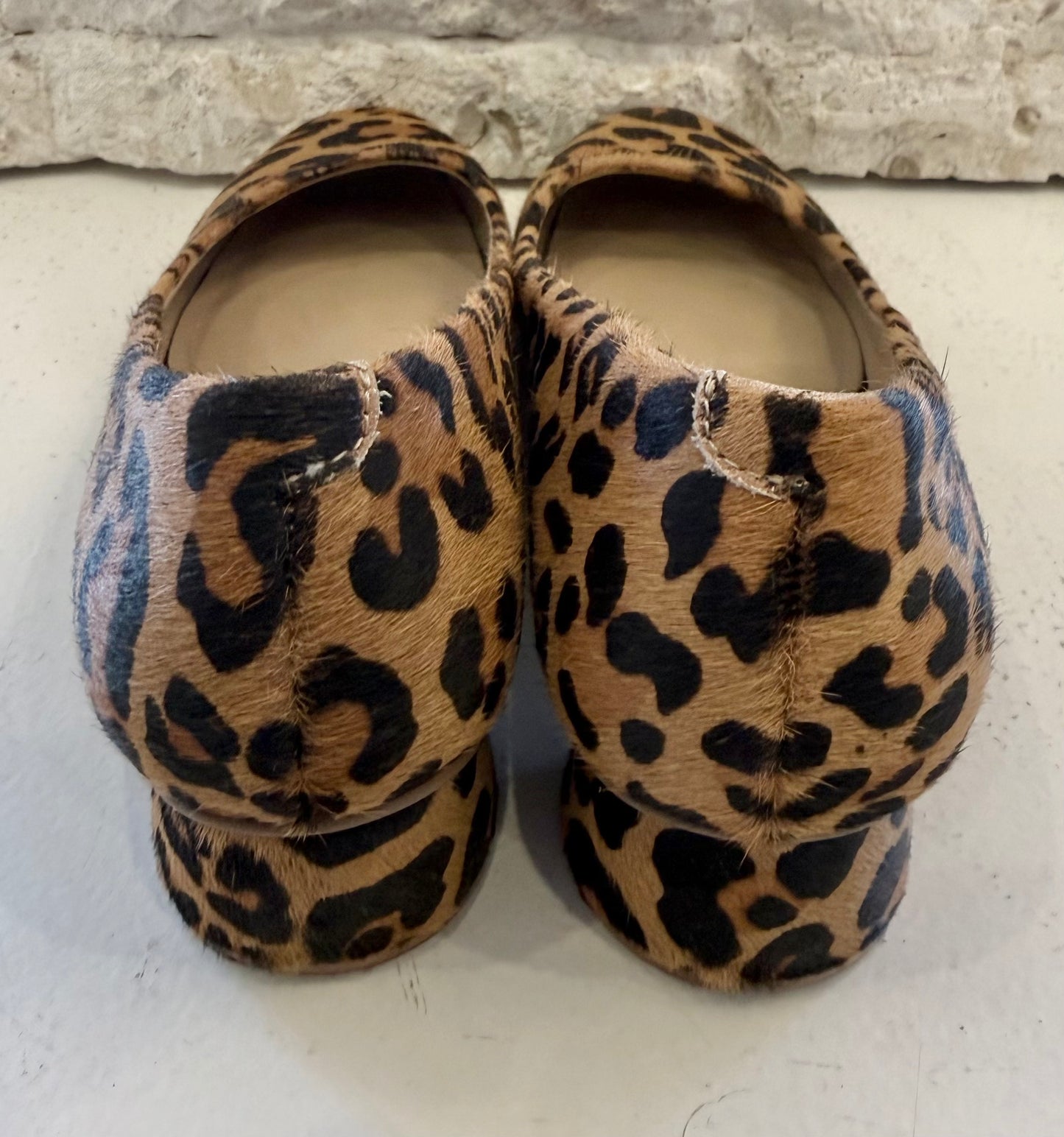 Trenery Georgie Animal Print Mid Heel - Size 37
