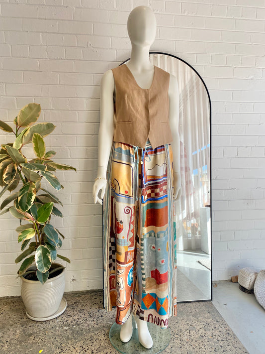 Alemais Michelle Silk Jogger Trousers - Size 10