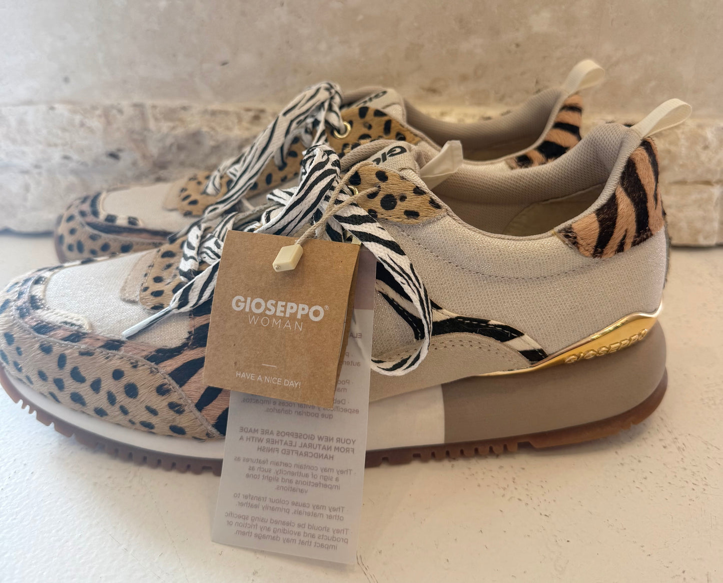 Gioseppo 'Bellflower' Sneakers in Animal Print - Size 41