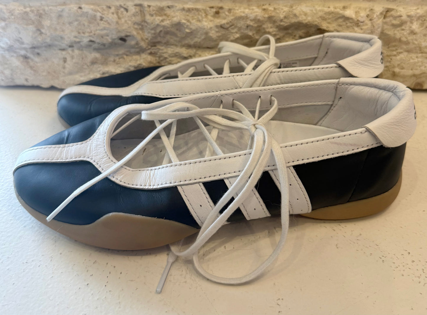 Adidas Black and White Taekwondo Mei Ballet Flats - Size 8