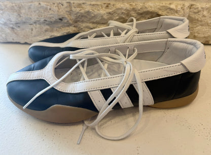 Adidas Black and White Taekwondo Mei Ballet Flats - Size 8