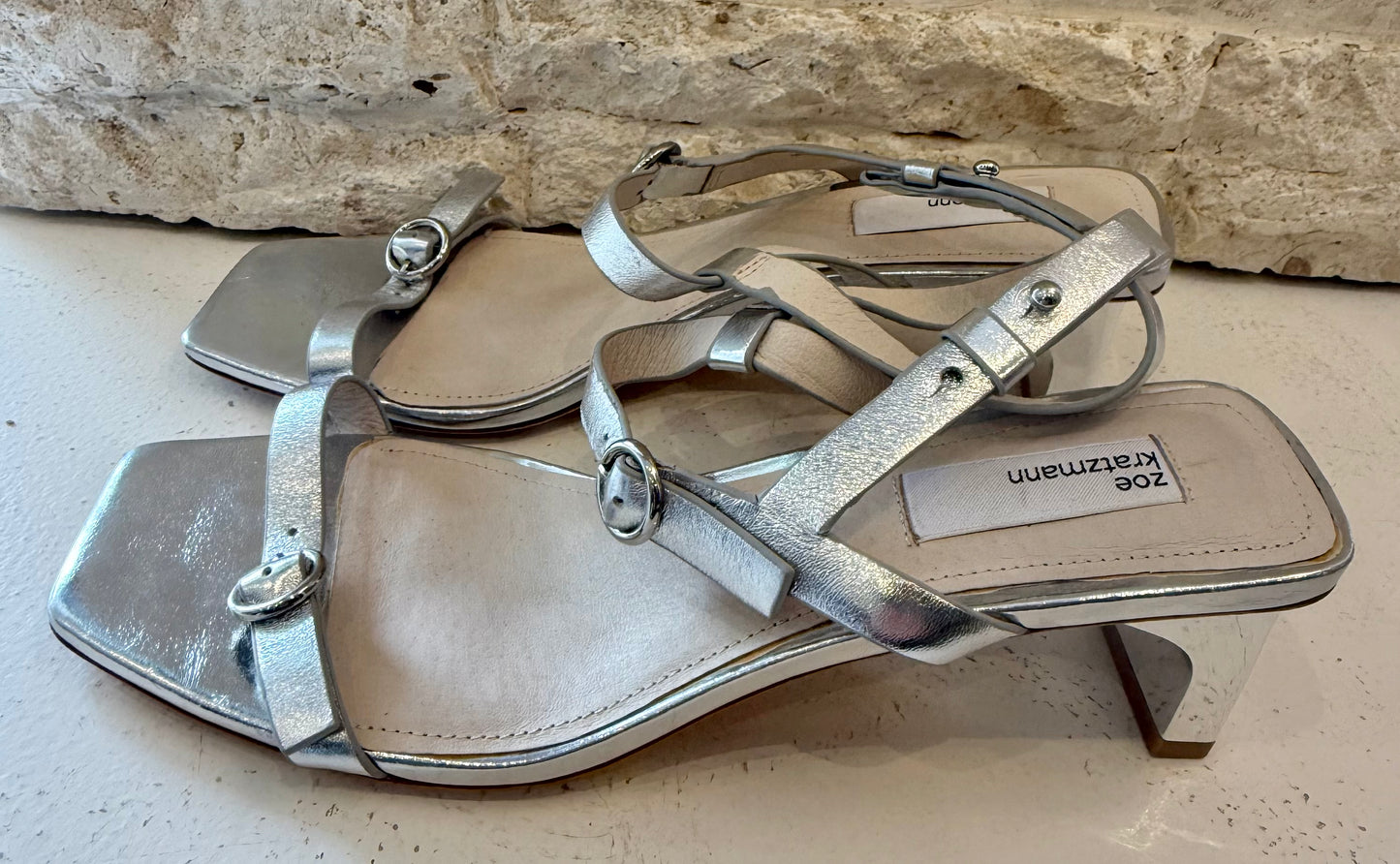 Zoe Kratzmann Content Heel in Silver - Size 40