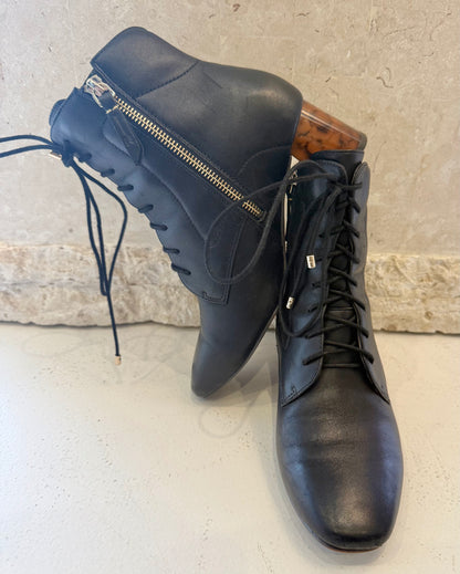 Frankie4 'Andrea' Lace Up Boots in Black - Size 6 (EU37)