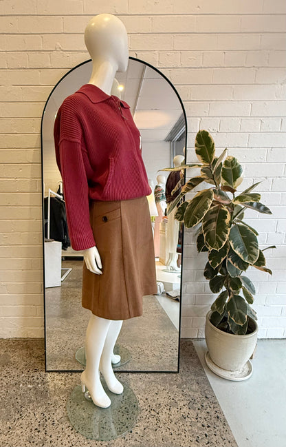 Eme Studios Redwood Oversized Zipper Knit - Size S