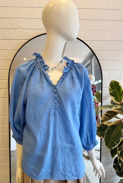 Zoe Kratzmann Blue Hanker Top - Size 1
