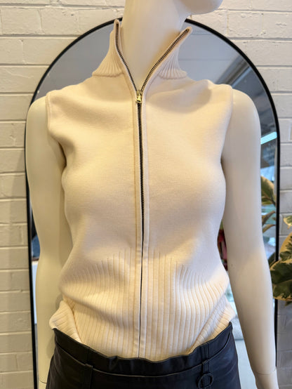 Sass and Bide Ivory Biography Knit Tank and Cape - Size S