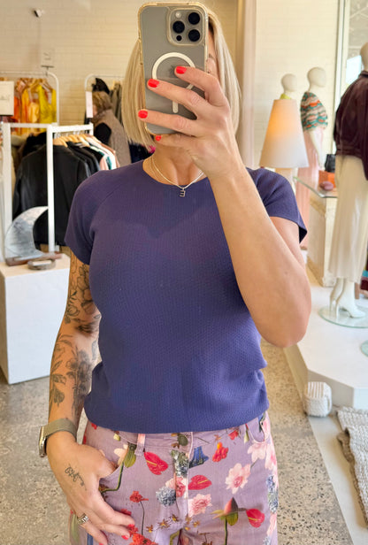 Oroton Purple Top - Size S
