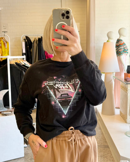 Ena Pelly "Turbo Lover" Sweater in Black - Size 8