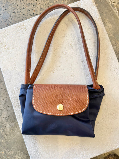 Longchamp Le Pliage Original Large Shoulder Bag in Navy