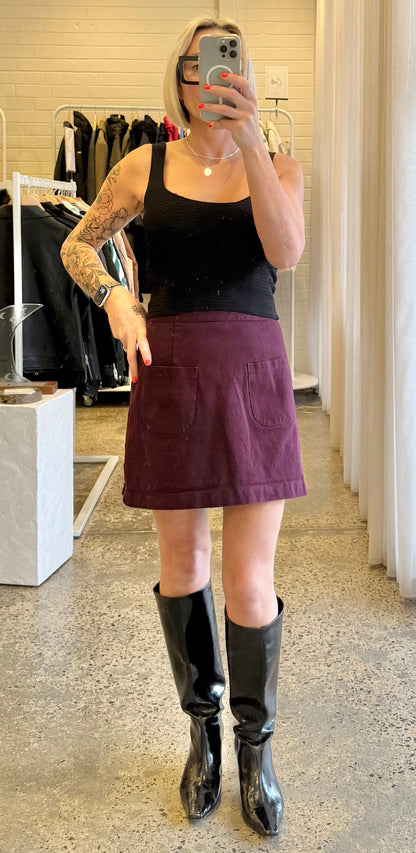 Kuwaii A line Mini Skirt With Pockets - Size 10