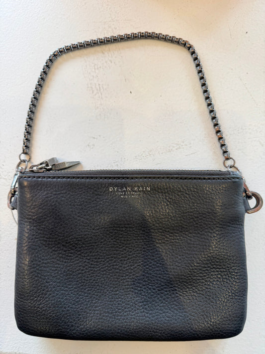 Dylan Kain Black Leather Crossbody Bag