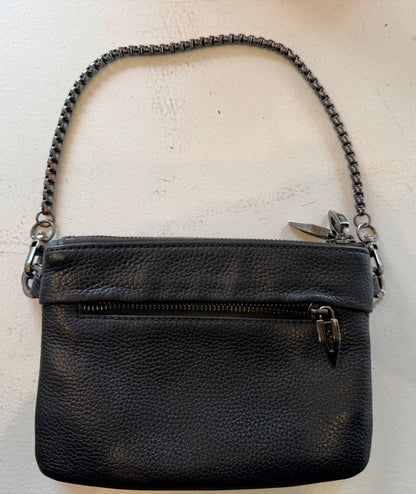 Dylan Kain Black Leather Crossbody Bag